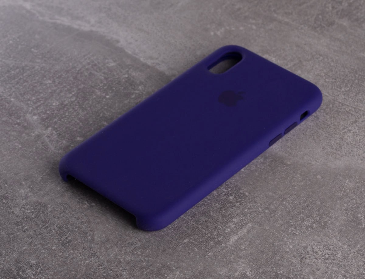 Силиконовый чехол SOFT Silicone Case для iPhone X/XS (HQ) (с лого) 02 ultra violet