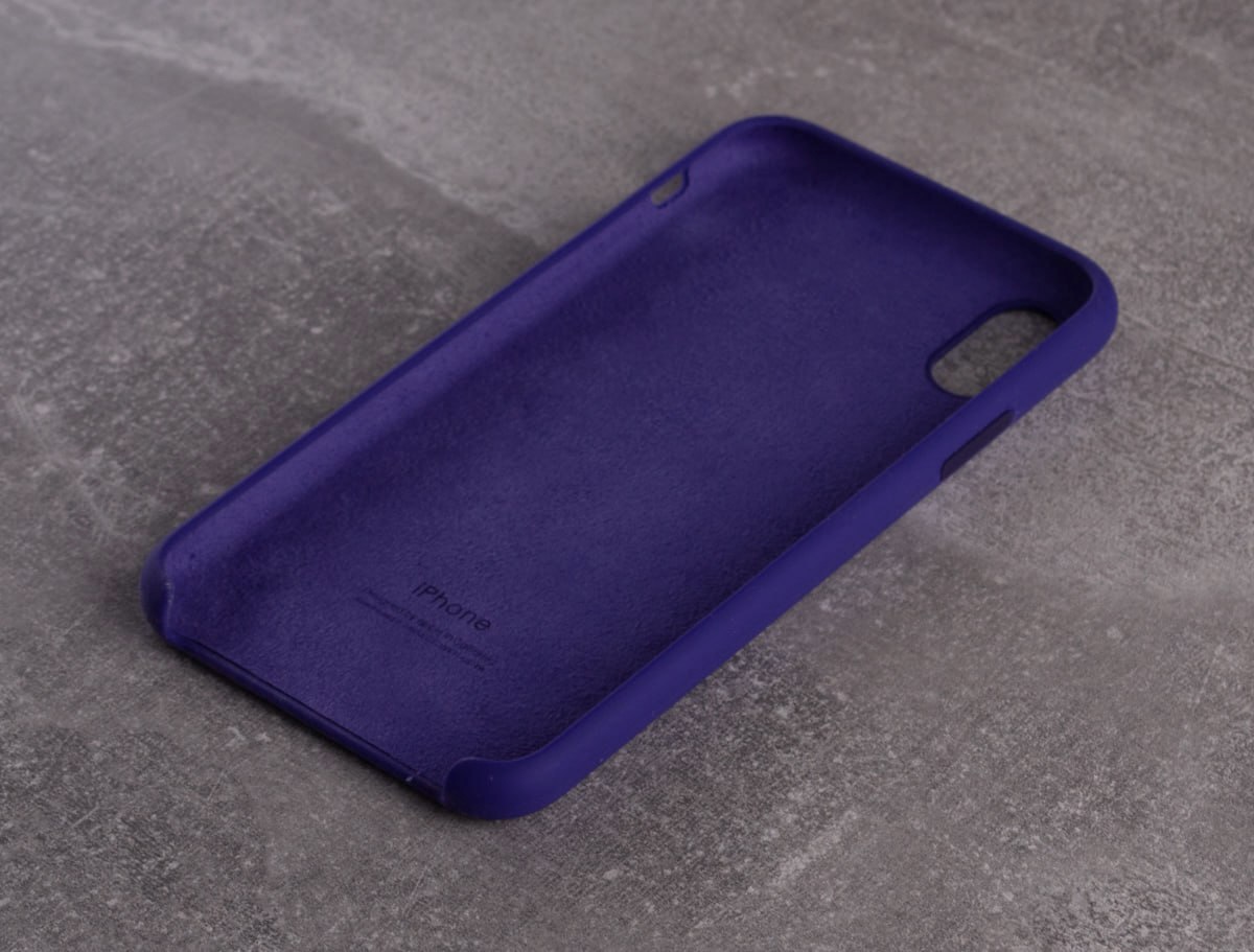 Силиконовый чехол SOFT Silicone Case для iPhone X/XS (HQ) (с лого) 02 ultra violet