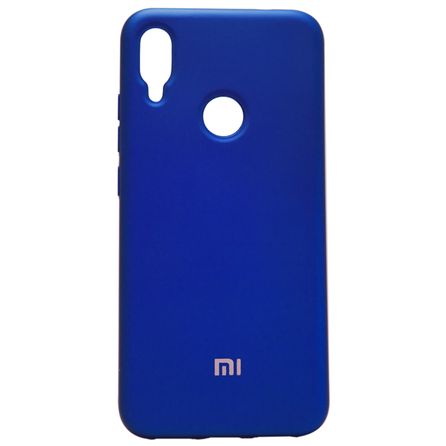 Силиконовый чехол SOFT Silicone Case для Realme XT (с логотипом) синий