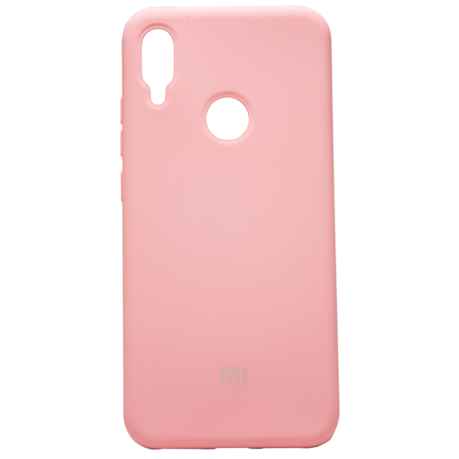 Силиконовый чехол SOFT Silicone Case для Realme 5 Pro (с логотипом) розовый