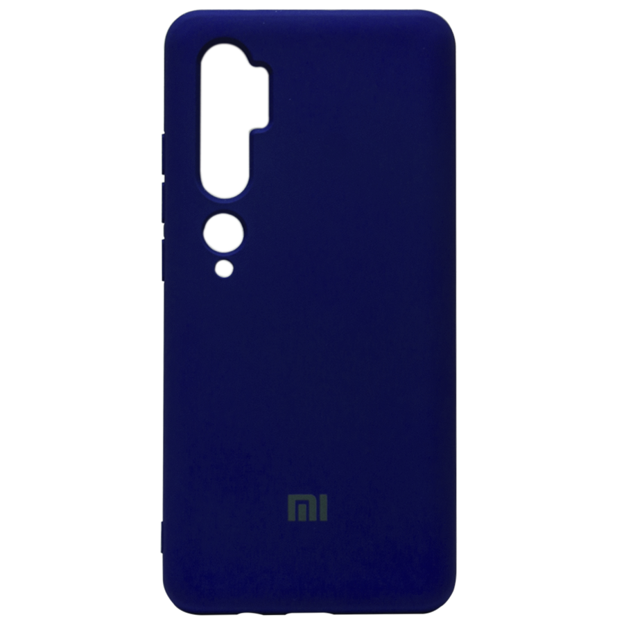 Силиконовый чехол SOFT Silicone Case для Xiaomi Redmi K30/Poco X2 HQ (с логотипом) темно-синий