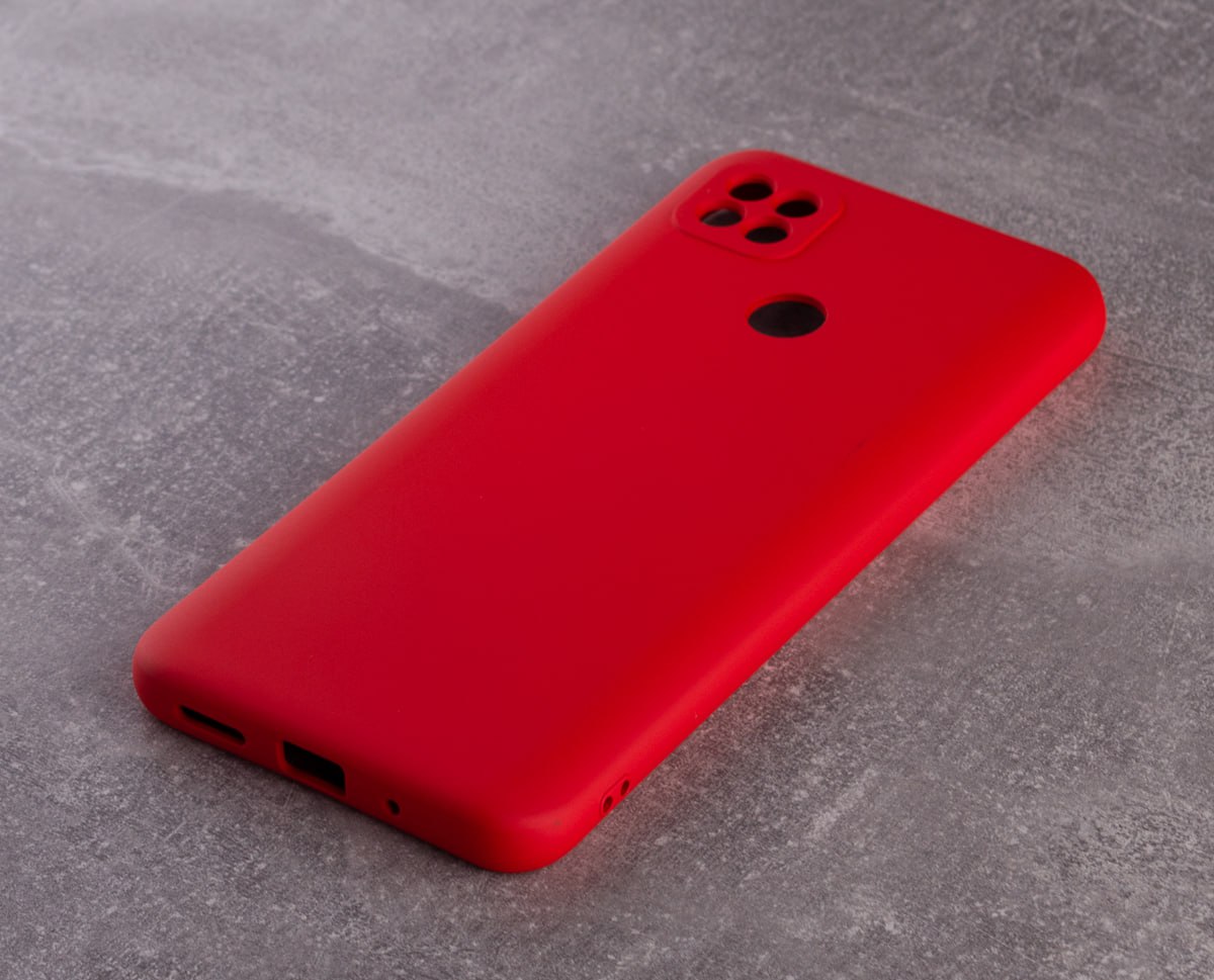 Силиконовый чехол SOFT Silicone Case для Xiaomi Redmi 9C/9A Activ/Poco C31 (без лого) красный