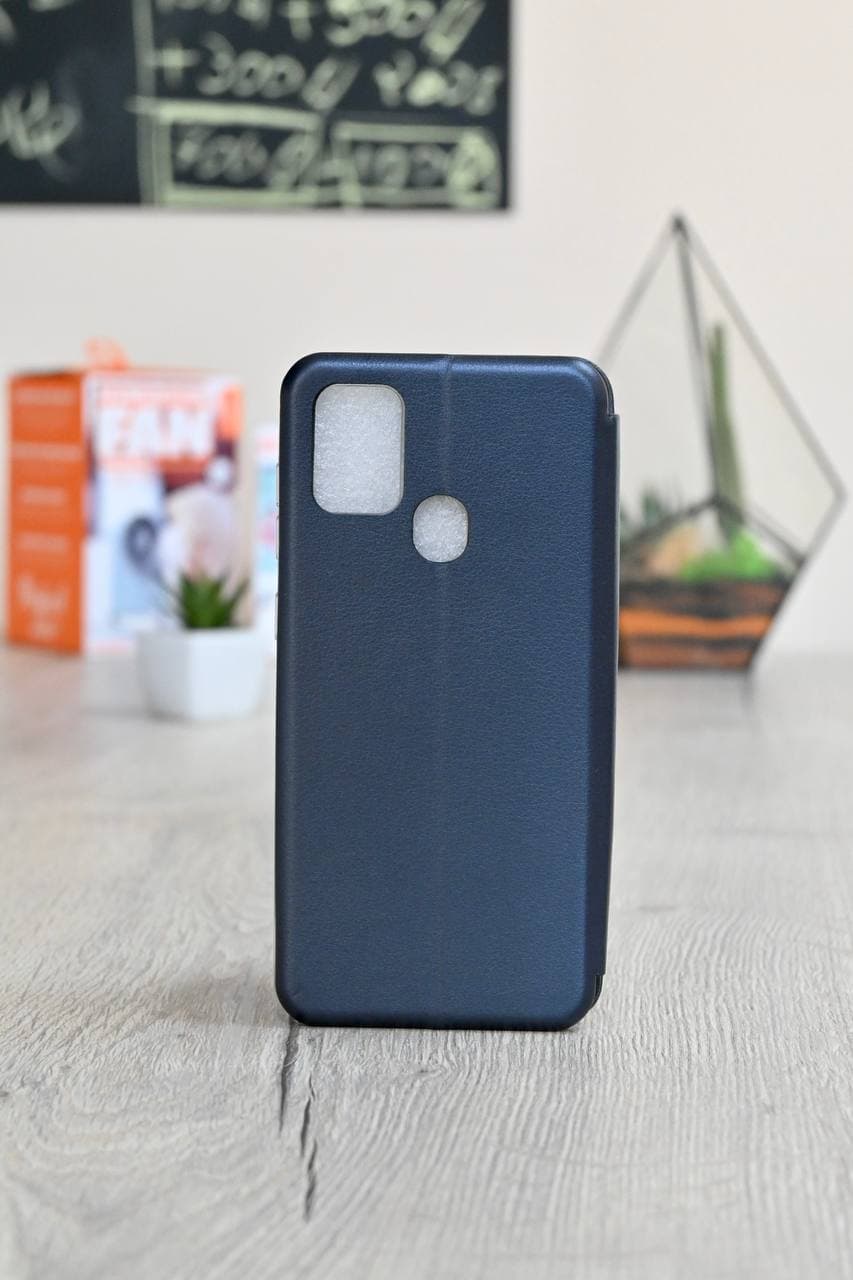 чехол-книга 360 для Samsung A42 STANDARD темно-синий