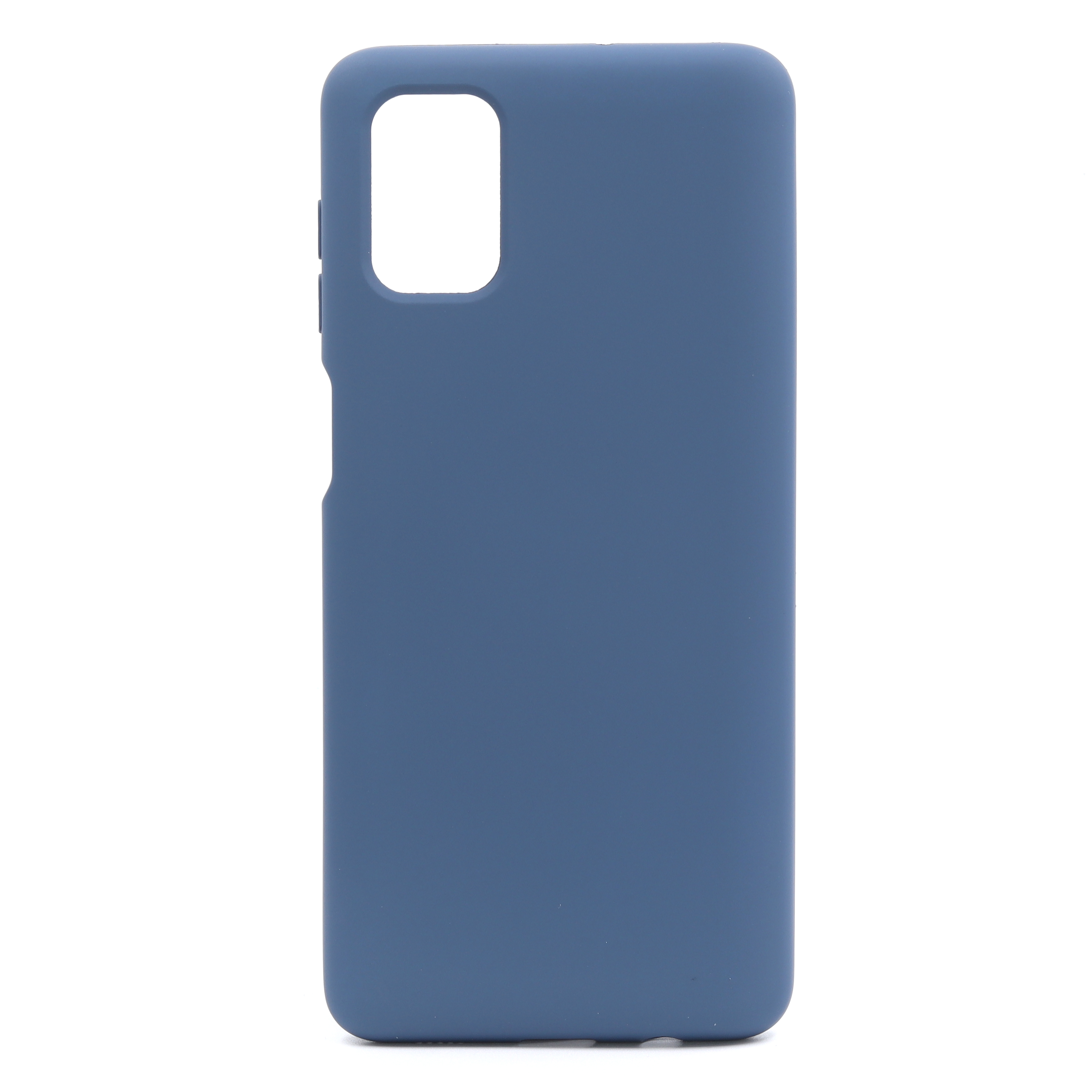 Силиконовый чехол SOFT Silicone Case для Samsung M51 (без лого) темно-синий