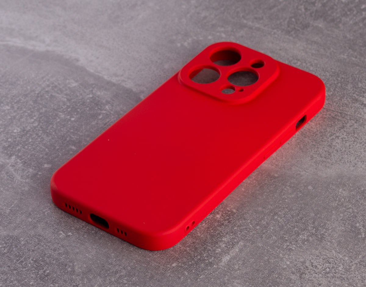 Силиконовый чехол SOFT Silicone Case для iPhone 13 Pro (без лого) красный