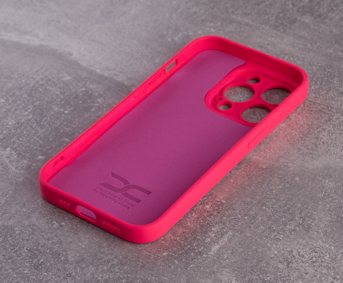 Силиконовый чехол SOFT Silicone Case для iPhone 13 Pro (без лого) малиновый