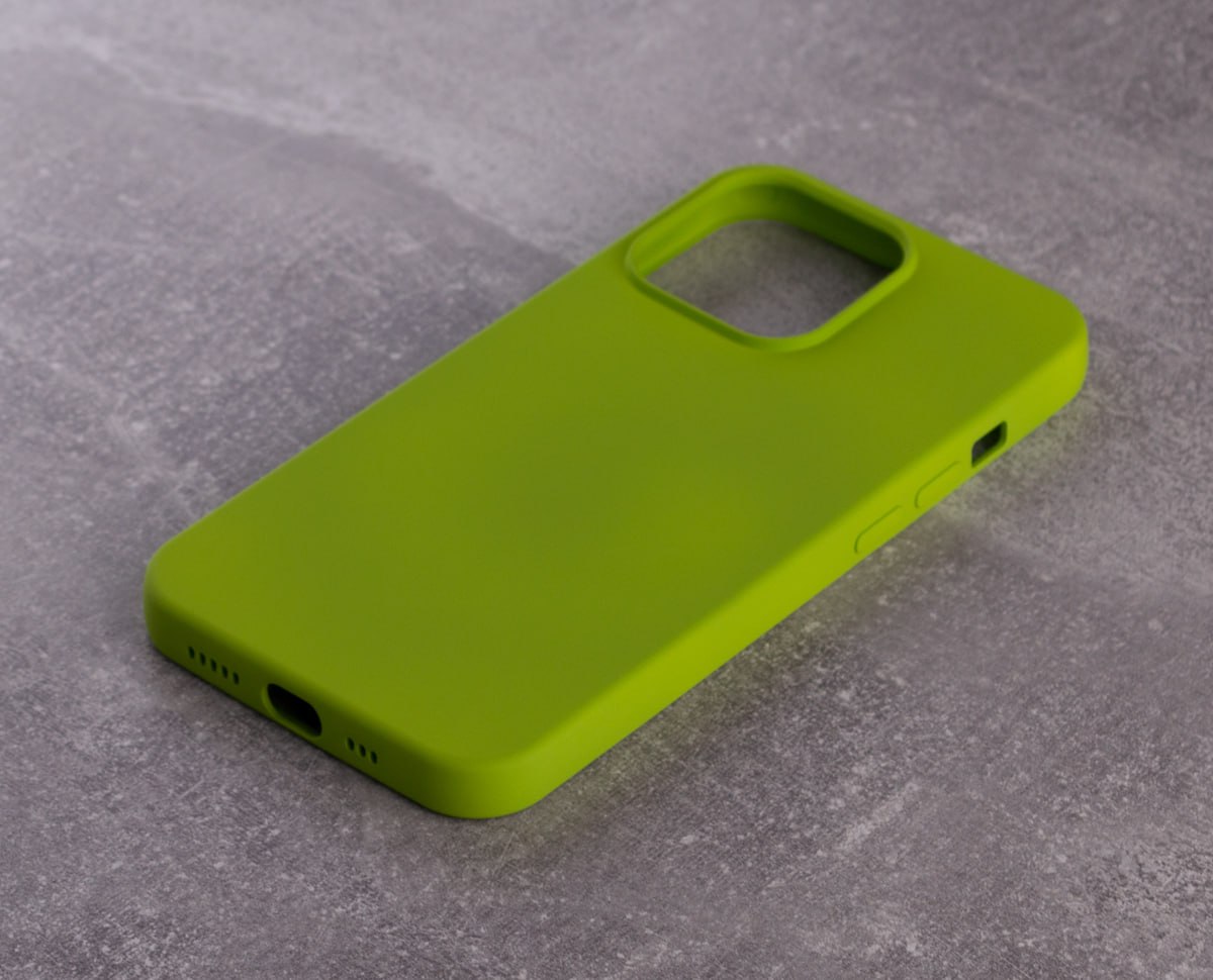 Силиконовый чехол SOFT Silicone Case для iPhone 13 Pro (без лого) салатовый