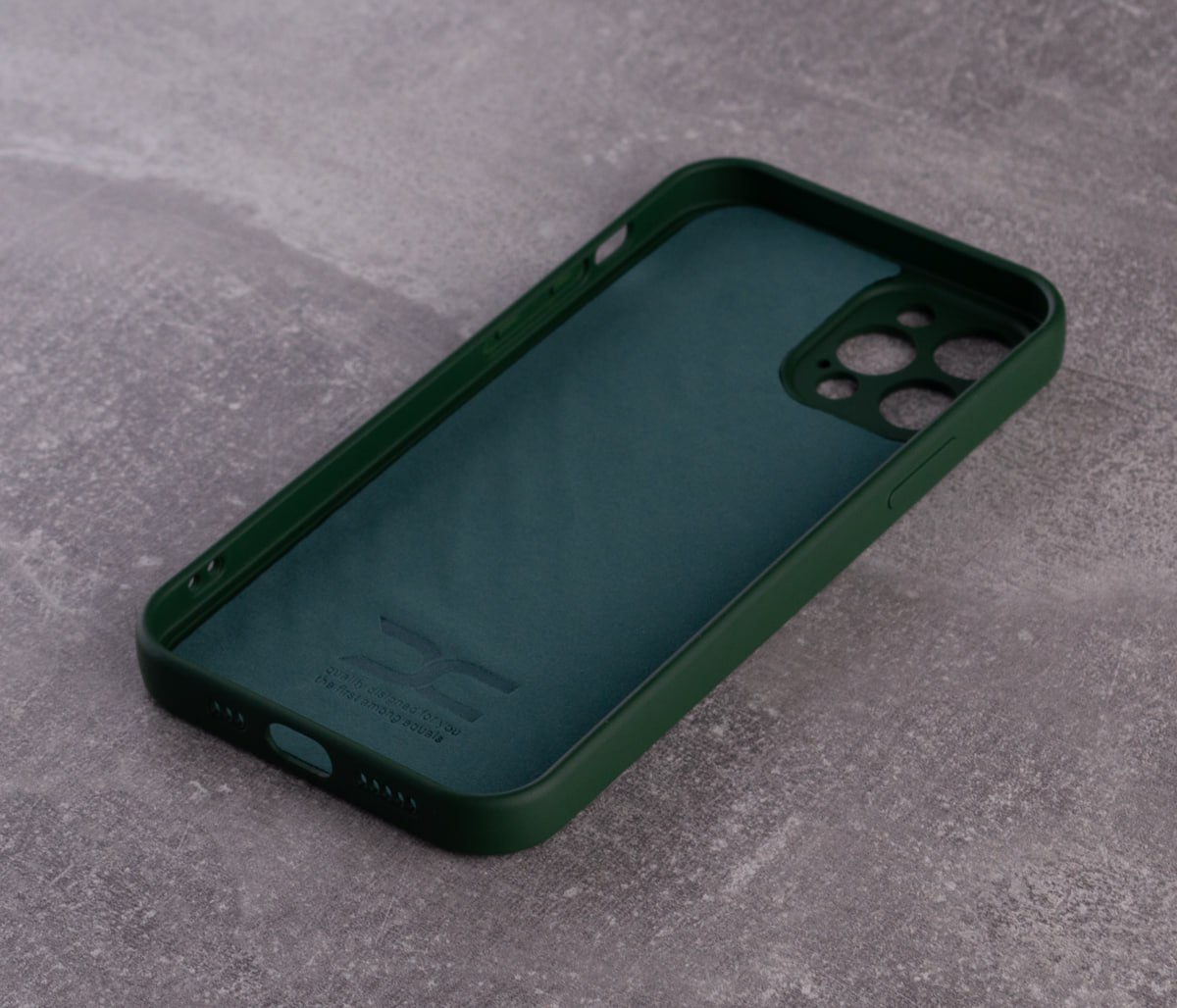 Силиконовый чехол SOFT Silicone Case для iPhone 12 Pro (без лого) темно-зеленый