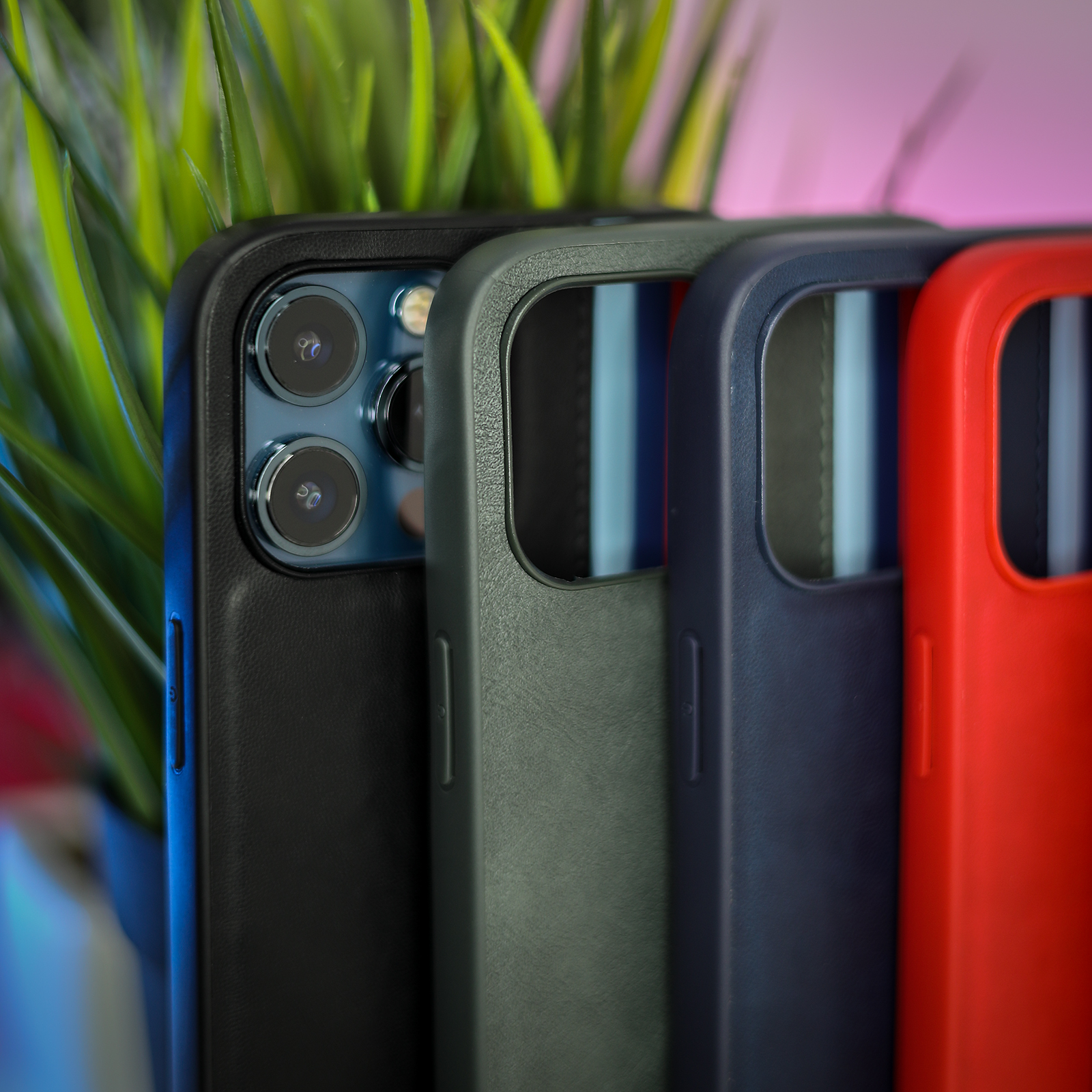 Чехол из искусственной кожи HDD GC (HBC-006) для iPhone 13 красный