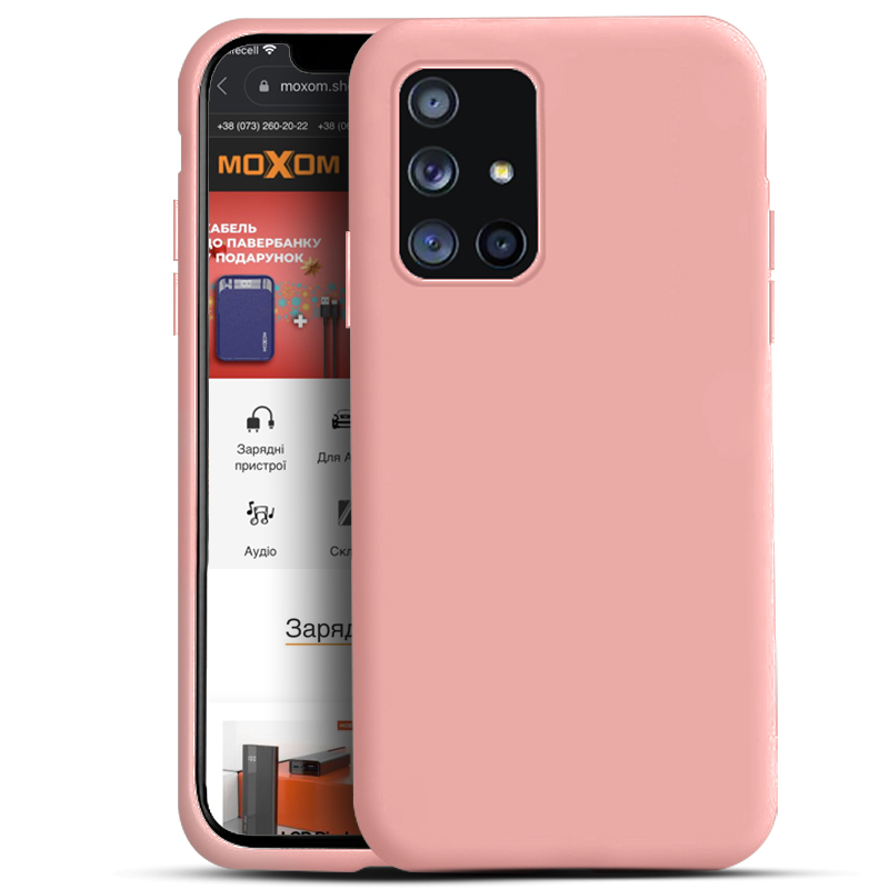Силиконовый чехол SOFT Silicone Case для Xiaomi Poco M3 (без лого) розовый