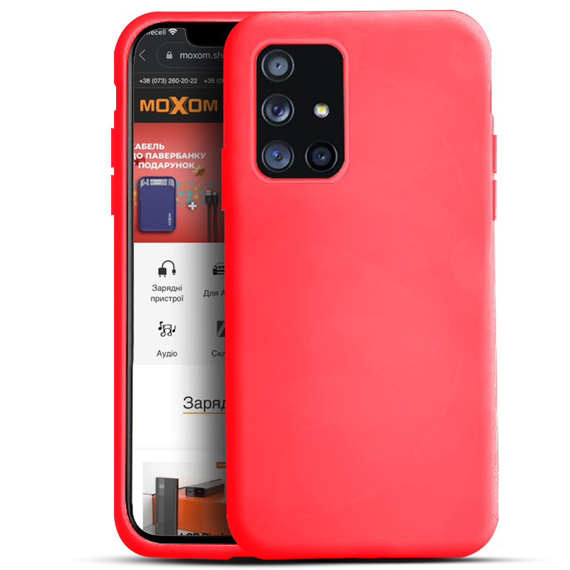 Силиконовый чехол SOFT Silicone Case для Xiaomi Poco M3 (без лого) малиновый