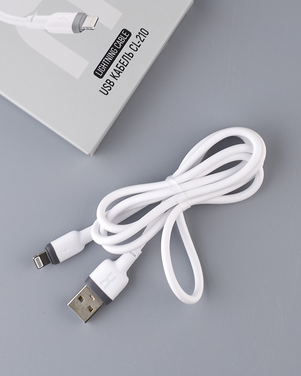 USB cable DC Lightning (CL-210) белый