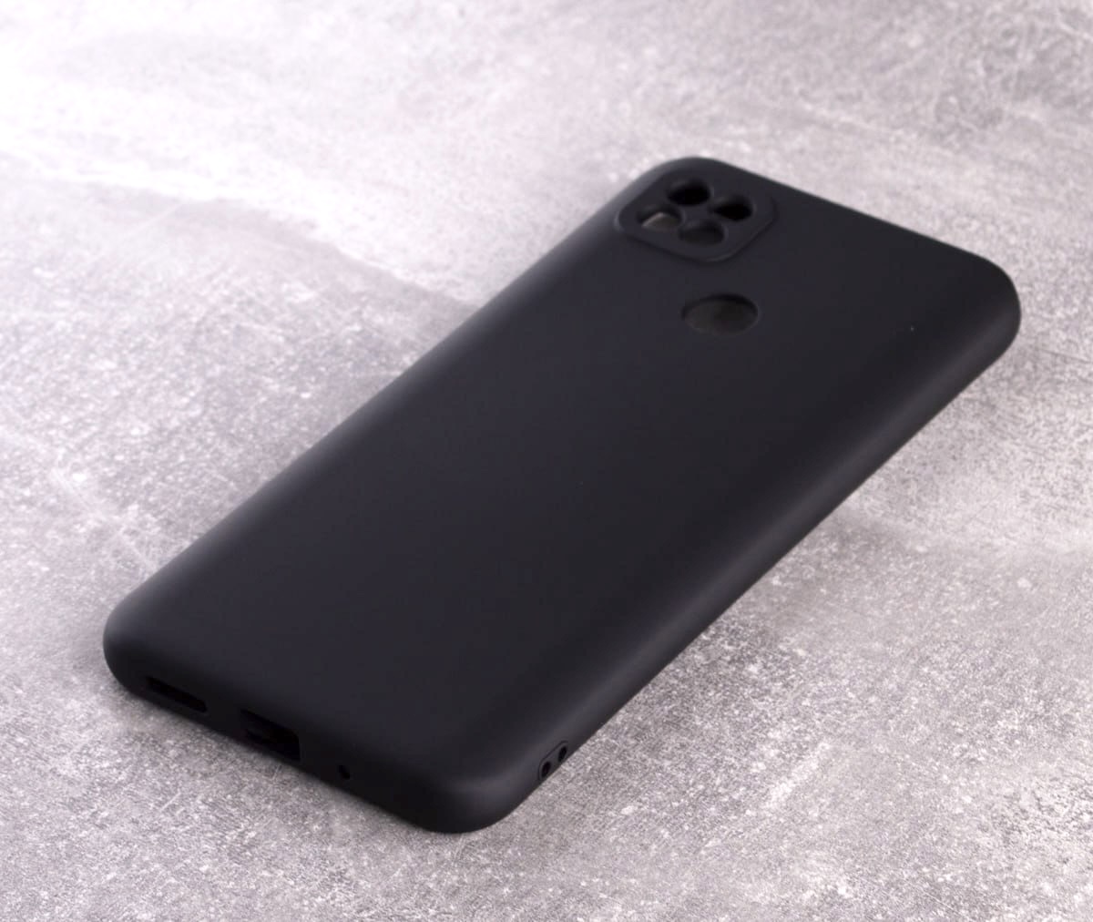Силиконовый чехол SOFT Silicone Case для Xiaomi Redmi 10A (без лого) черный