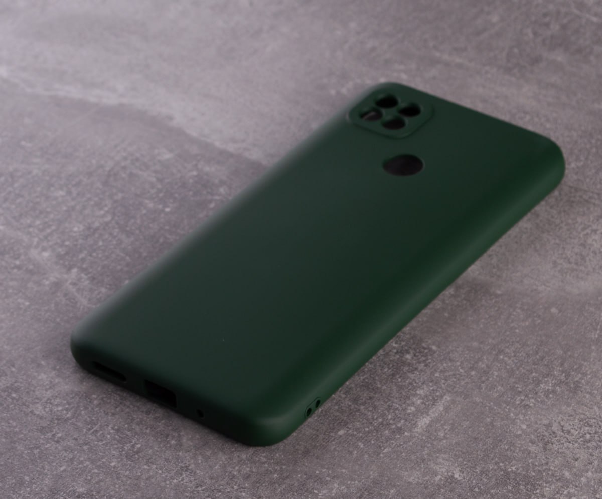 Силиконовый чехол SOFT Silicone Case для Xiaomi Redmi 10A (без лого) темно-зеленый
