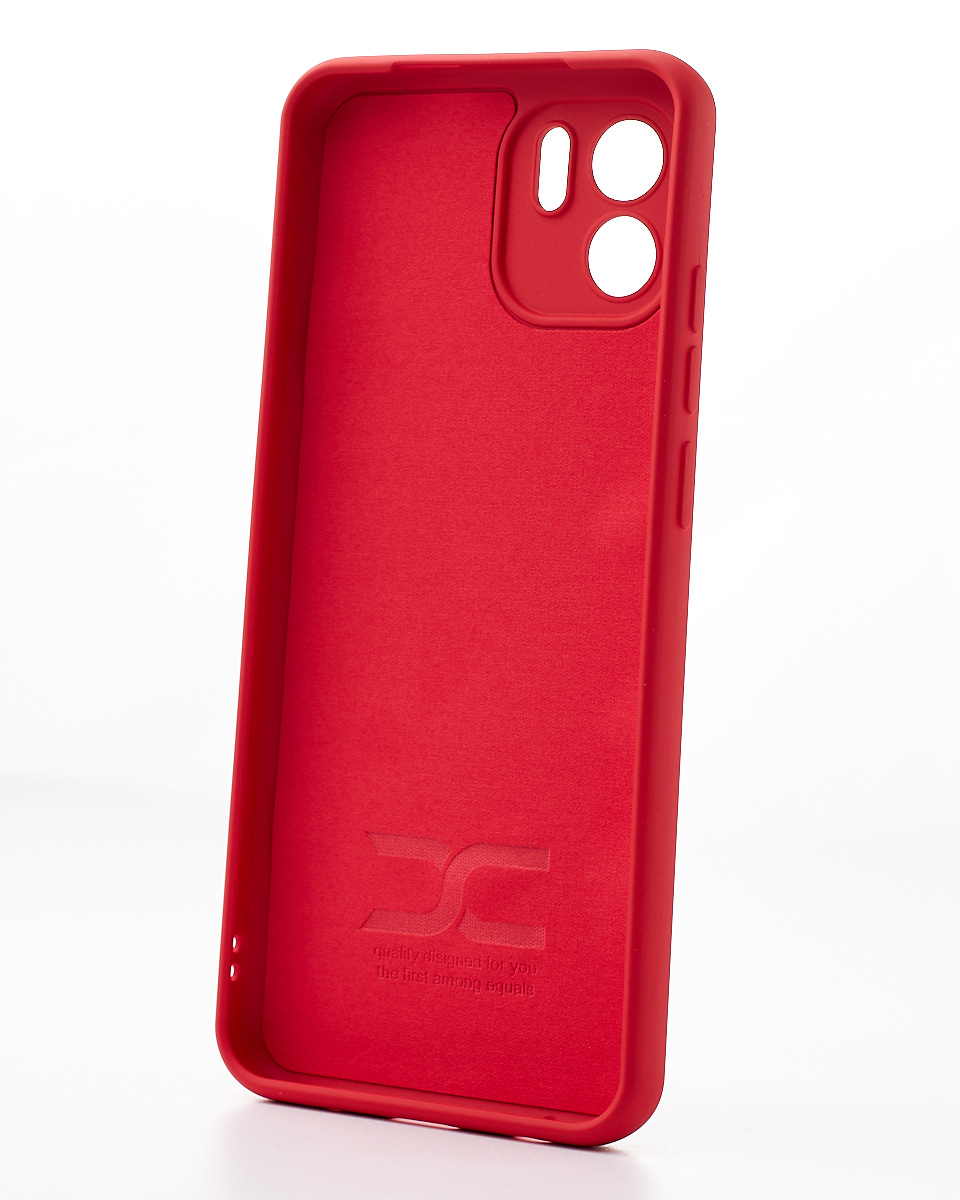 Силиконовый чехол SOFT Silicone Case для Xiaomi Redmi A1 (ТРИЗУБ) красный