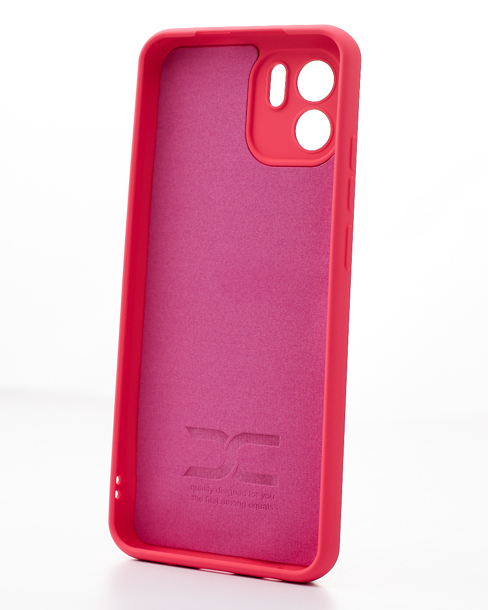 Силиконовый чехол SOFT Silicone Case для Samsung A03 Core (ТРИЗУБ) малиновый