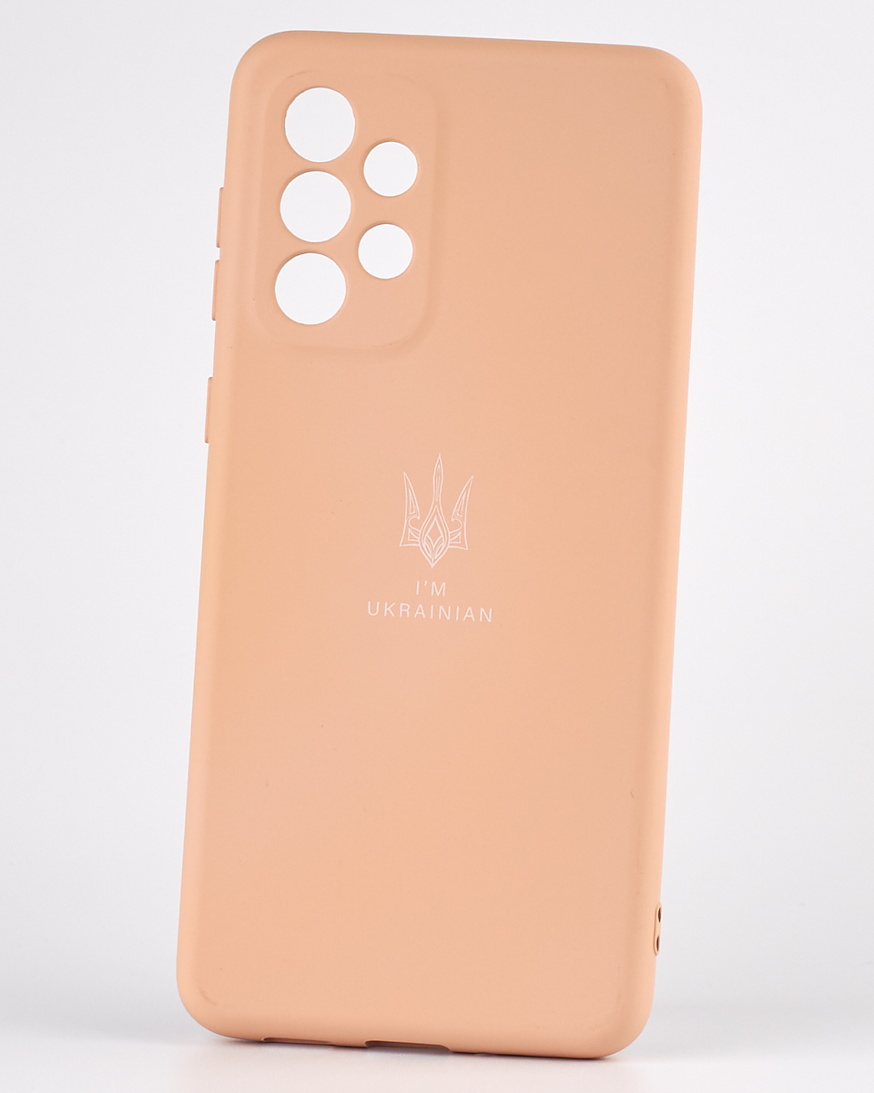 Силиконовый чехол SOFT Silicone Case для Samsung A33 5G (ТРИЗУБ) пудра