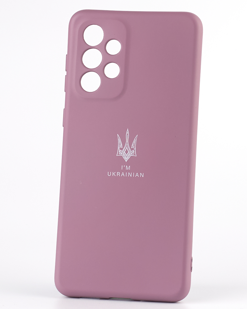Силиконовый чехол SOFT Silicone Case для Samsung A33 5G (ТРИЗУБ) лаванда