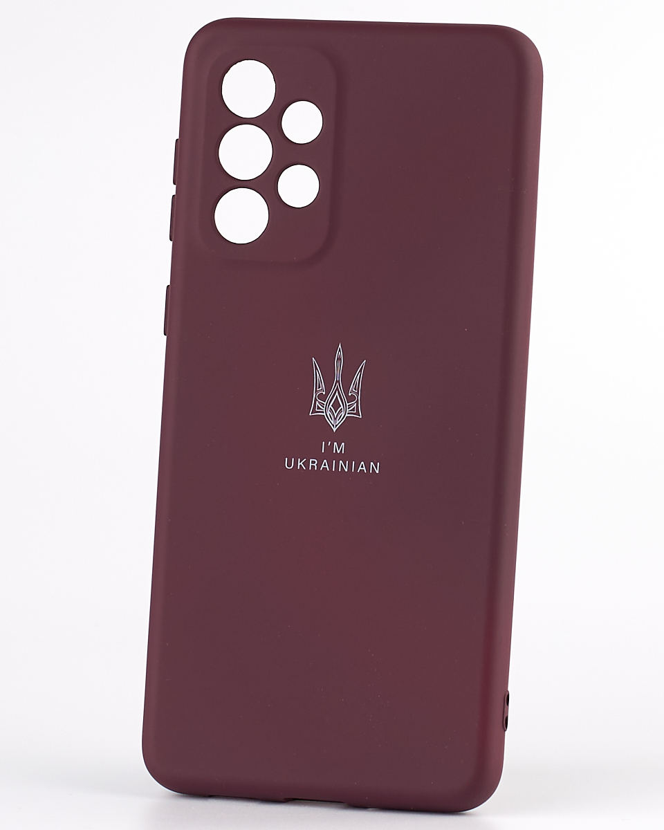 Силиконовый чехол SOFT Silicone Case для Samsung A33 5G (ТРИЗУБ) бордовый