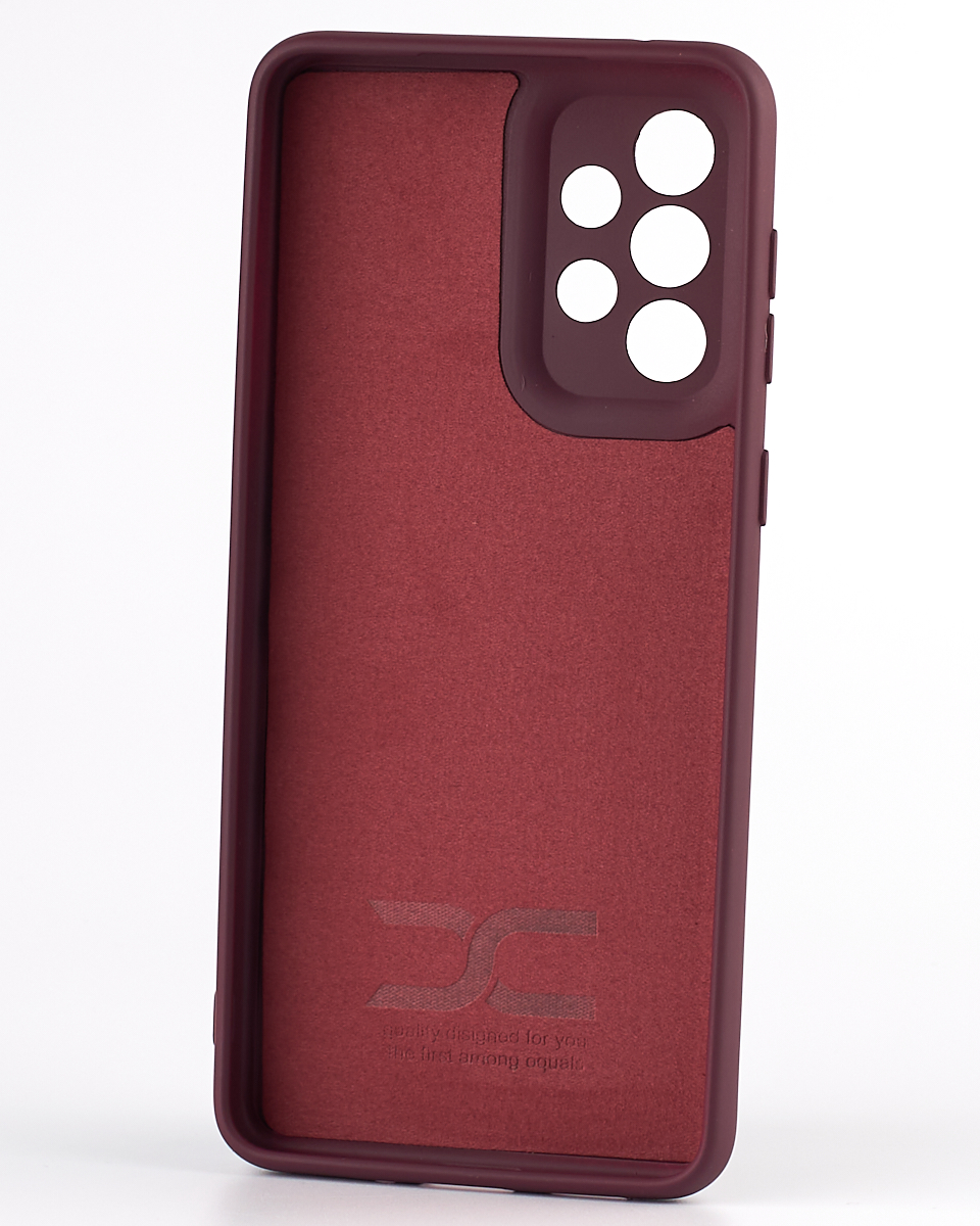 Силиконовый чехол SOFT Silicone Case для Samsung A33 5G (ТРИЗУБ) бордовый