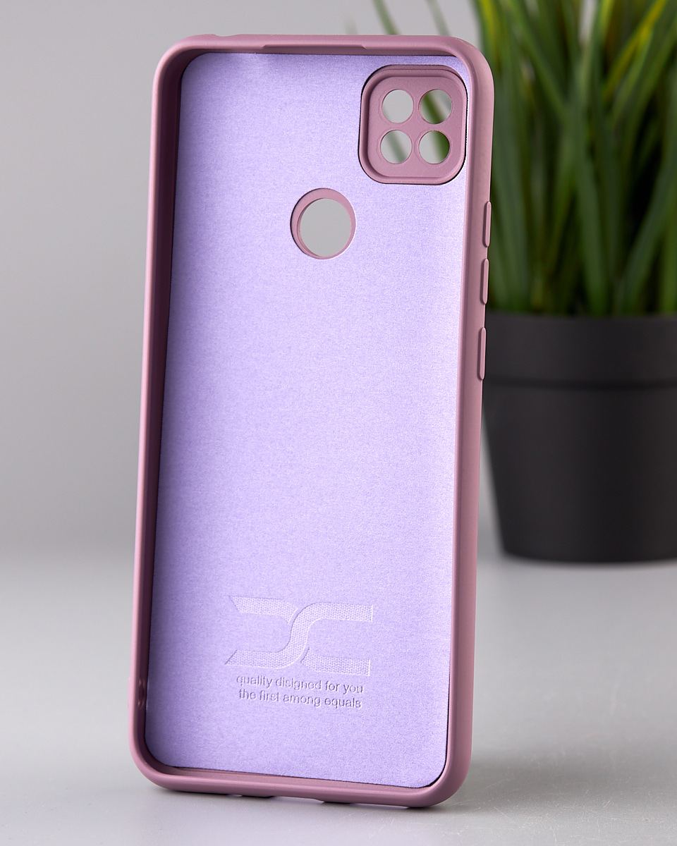Силиконовый чехол SOFT Silicone Case для Xiaomi Redmi 10A (ТРИЗУБ) лаванда