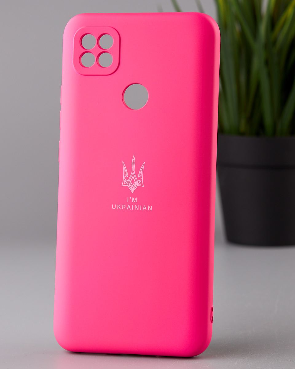 Силиконовый чехол SOFT Silicone Case для Xiaomi Redmi 10A (ТРИЗУБ) малиновый