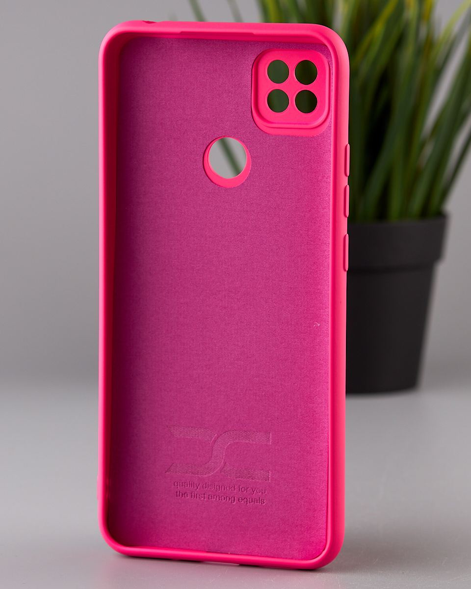 Силиконовый чехол SOFT Silicone Case для Xiaomi Redmi 10A (ТРИЗУБ) малиновый