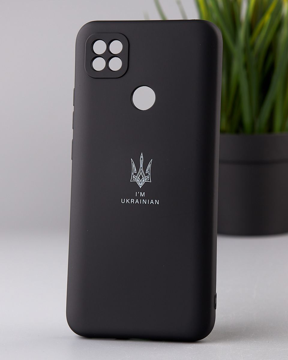 Силиконовый чехол SOFT Silicone Case для Xiaomi Redmi 10A (ТРИЗУБ) черный
