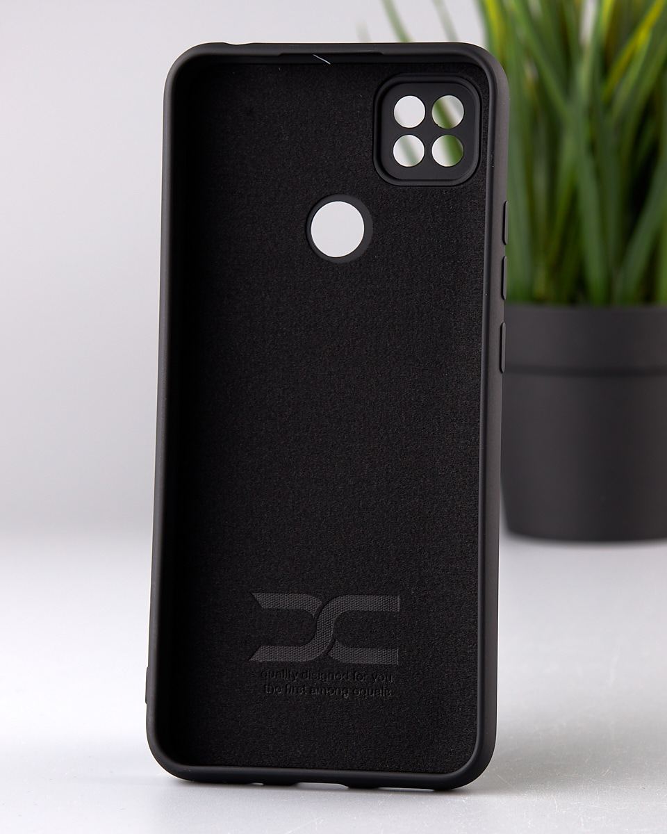 Силиконовый чехол SOFT Silicone Case для Xiaomi Redmi 10A (ТРИЗУБ) черный