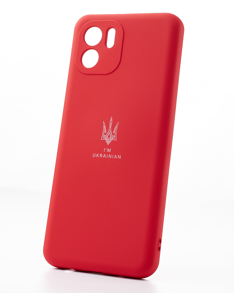 Силиконовый чехол SOFT Silicone Case для Xiaomi Redmi Note 11 Pro+/11i/11i Hypercharge (ТРИЗУБ) красный