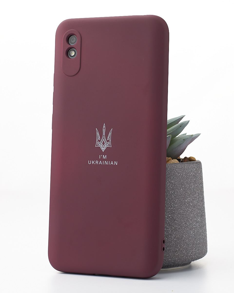 Силиконовый чехол Original pack SOFT для iPhone 12 Pro Max (ТРИЗУБ) темно-красный