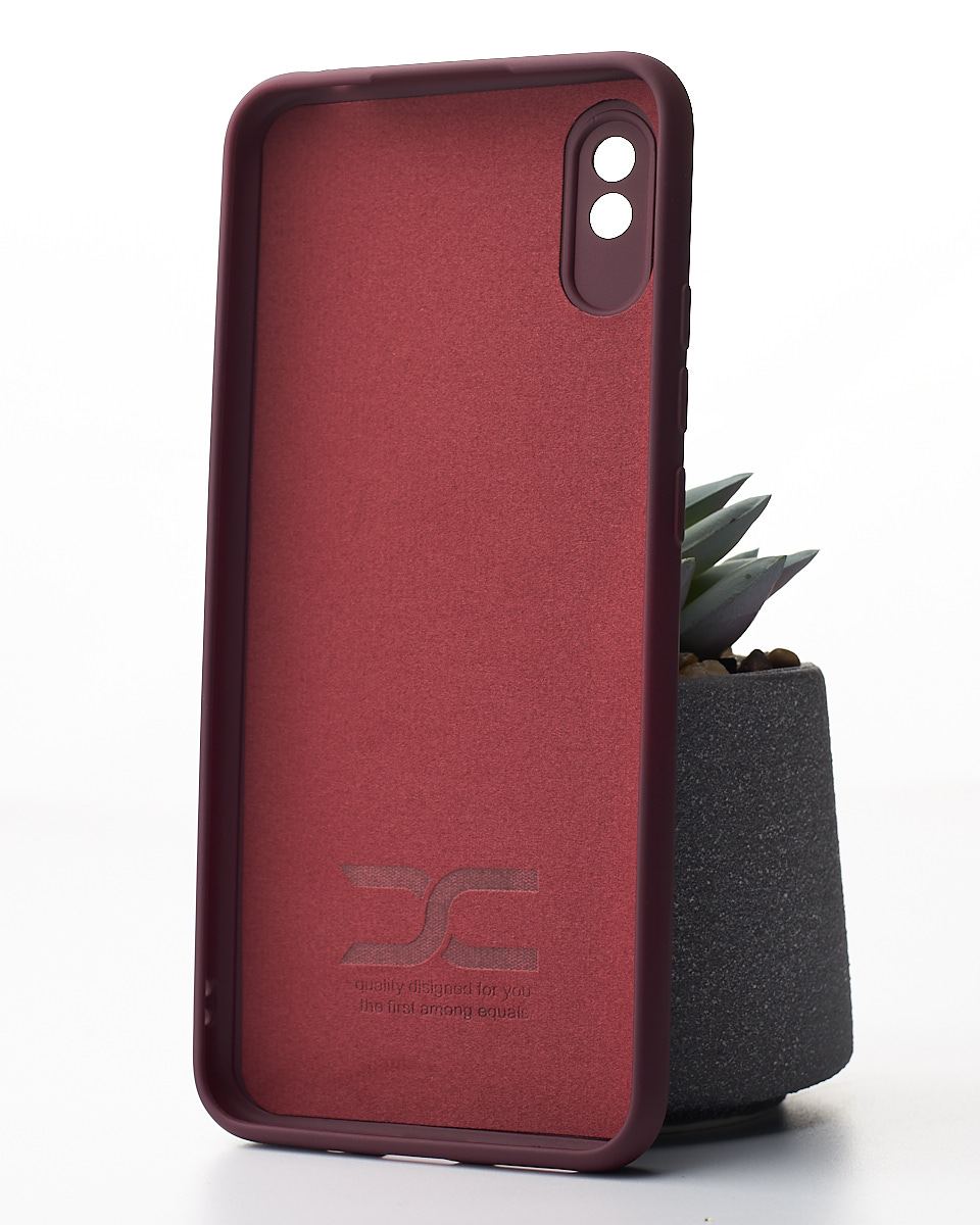 Силиконовый чехол Original pack SOFT для iPhone 12 Pro Max (ТРИЗУБ) темно-красный