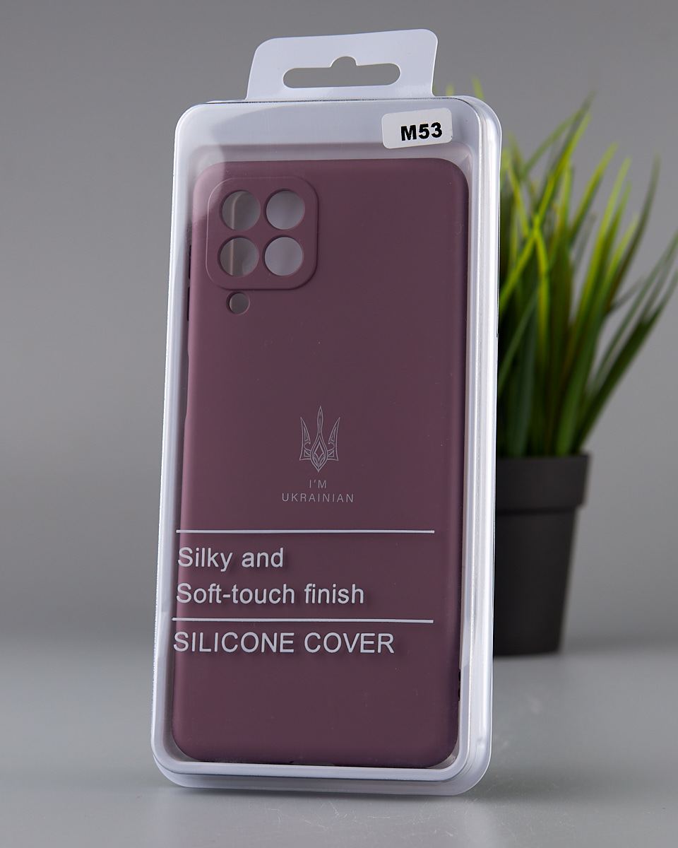 Силиконовый чехол SOFT Silicone Case для Samsung M53 5G (ТРИЗУБ) лаванда