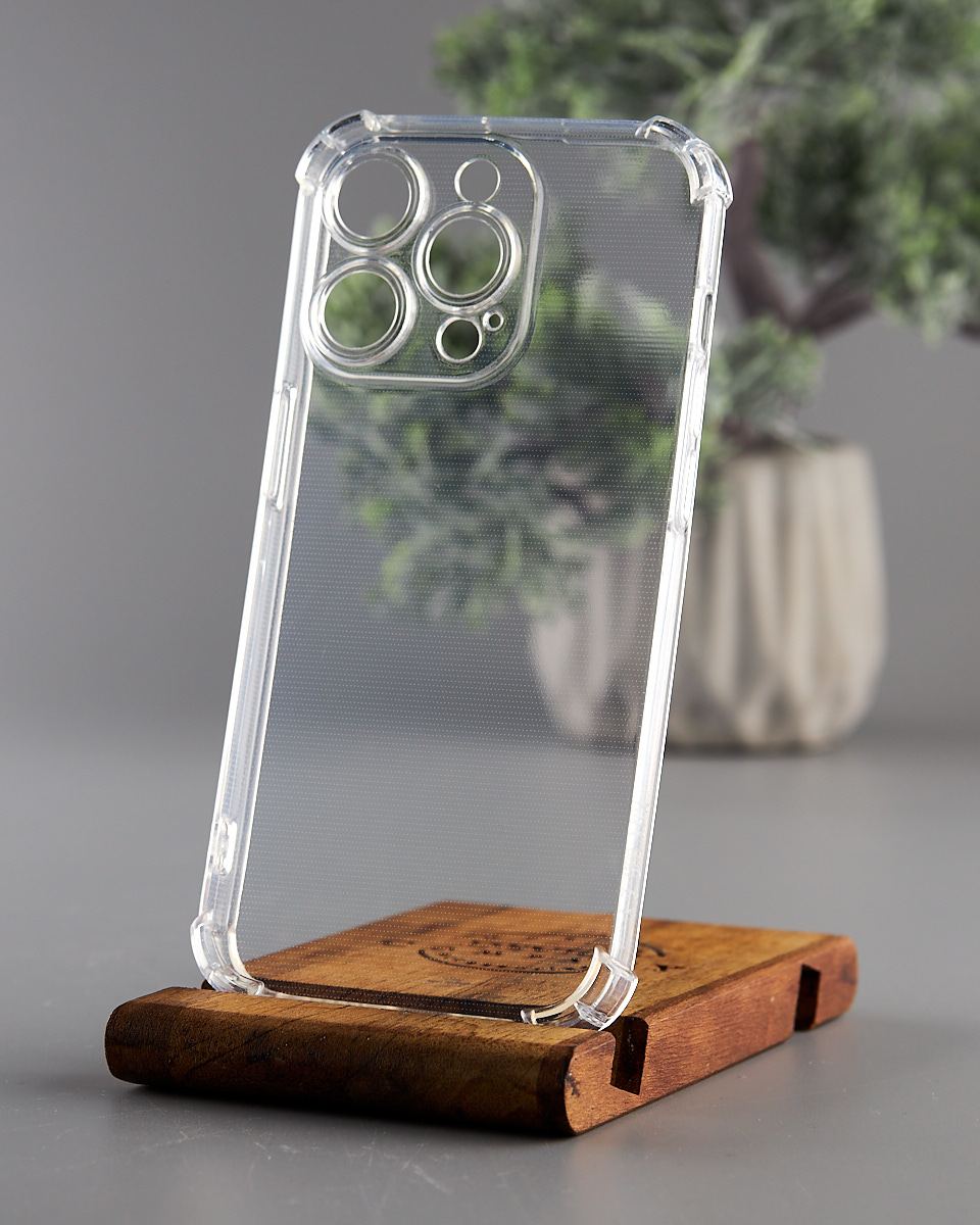 Силиконовый чехол WS SHOCKPROOF для iPhone 14 Pro прозрачный