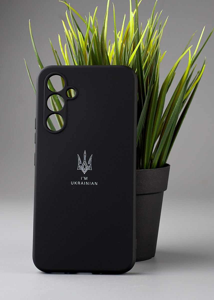 Силиконовый чехол Original pack SOFT для Samsung A54 5G (ТРИЗУБ) черный