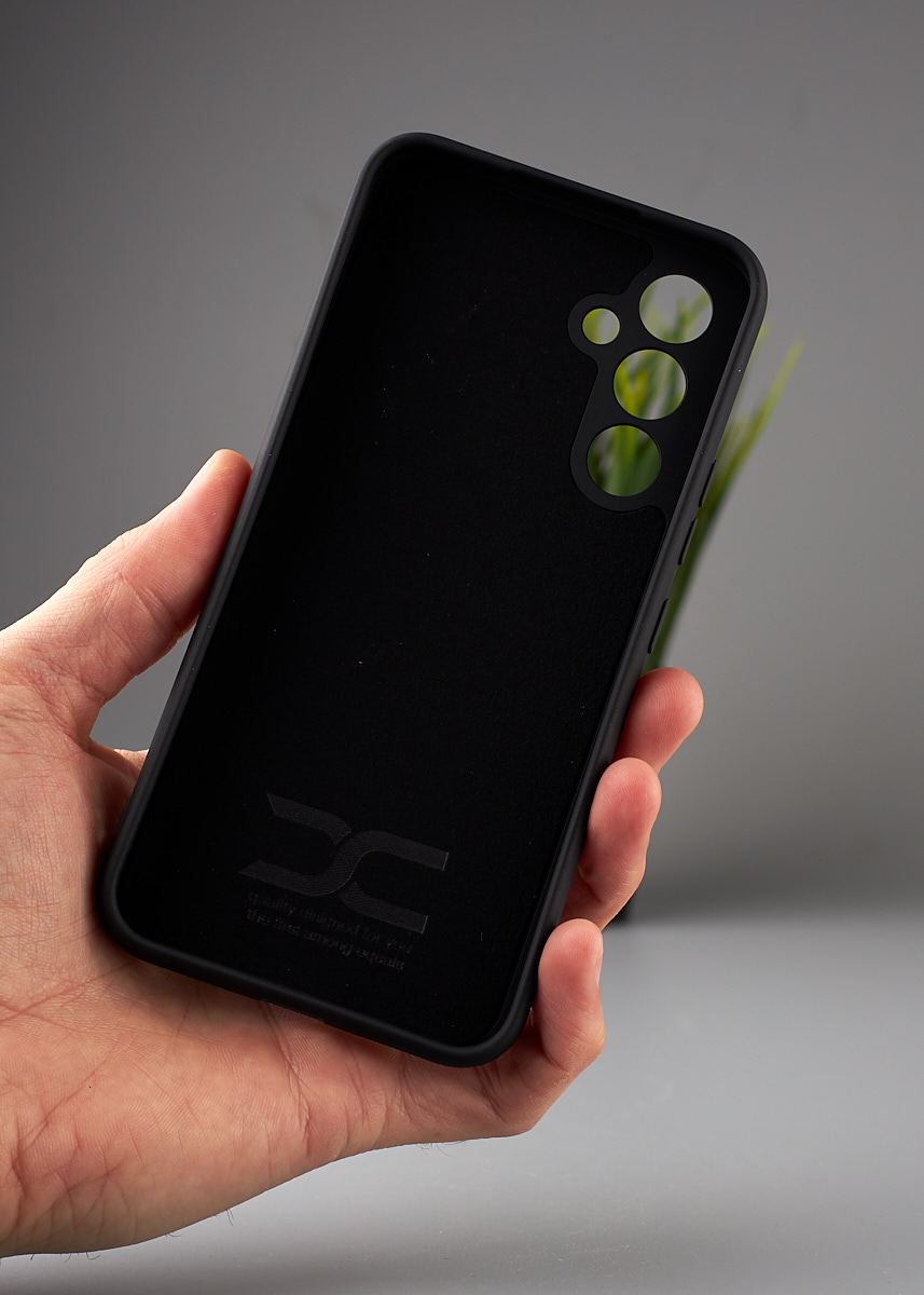 Силиконовый чехол Original pack SOFT для Samsung A54 5G (ТРИЗУБ) черный