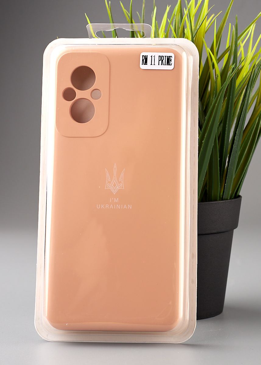 Силиконовый чехол Original pack SOFT для Xiaomi Redmi 11 Prime/Poco M5 4G (ТРИЗУБ) пудра