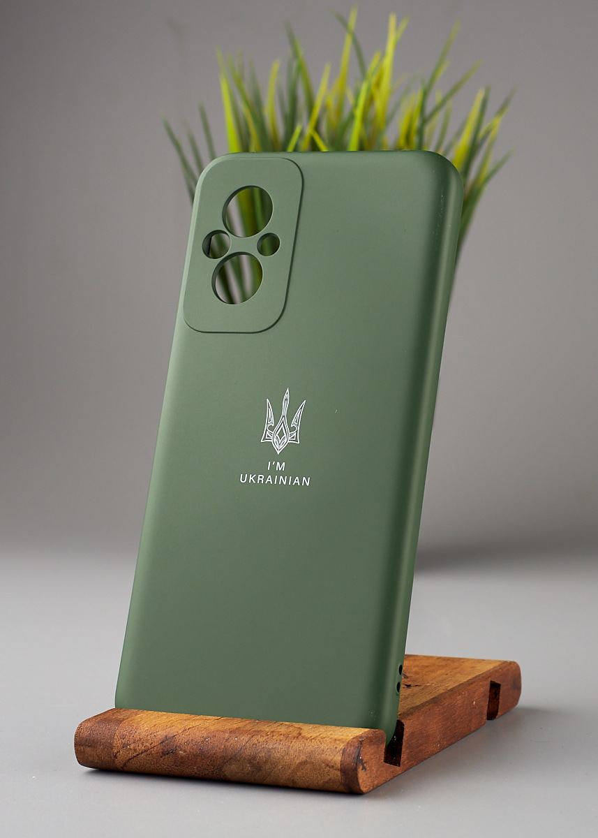 Силиконовый чехол Original pack SOFT для Xiaomi Redmi 11 Prime/Poco M5 4G (ТРИЗУБ) темно-зеленый