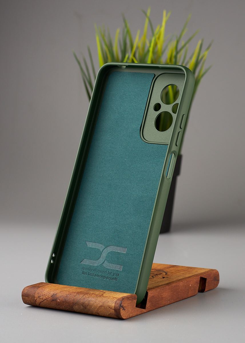 Силиконовый чехол Original pack SOFT для Xiaomi Redmi 11 Prime/Poco M5 4G (ТРИЗУБ) темно-зеленый