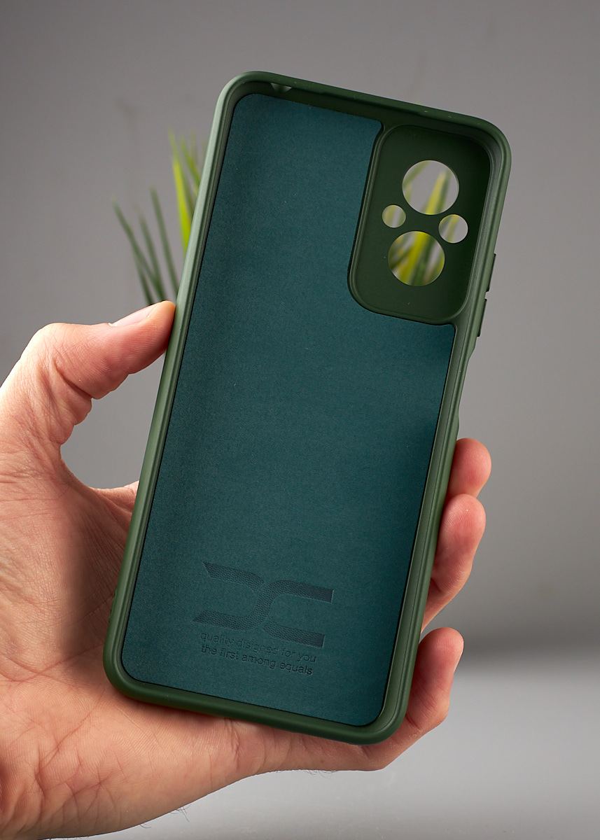 Силиконовый чехол Original pack SOFT для Xiaomi Redmi 11 Prime/Poco M5 4G (ТРИЗУБ) темно-зеленый