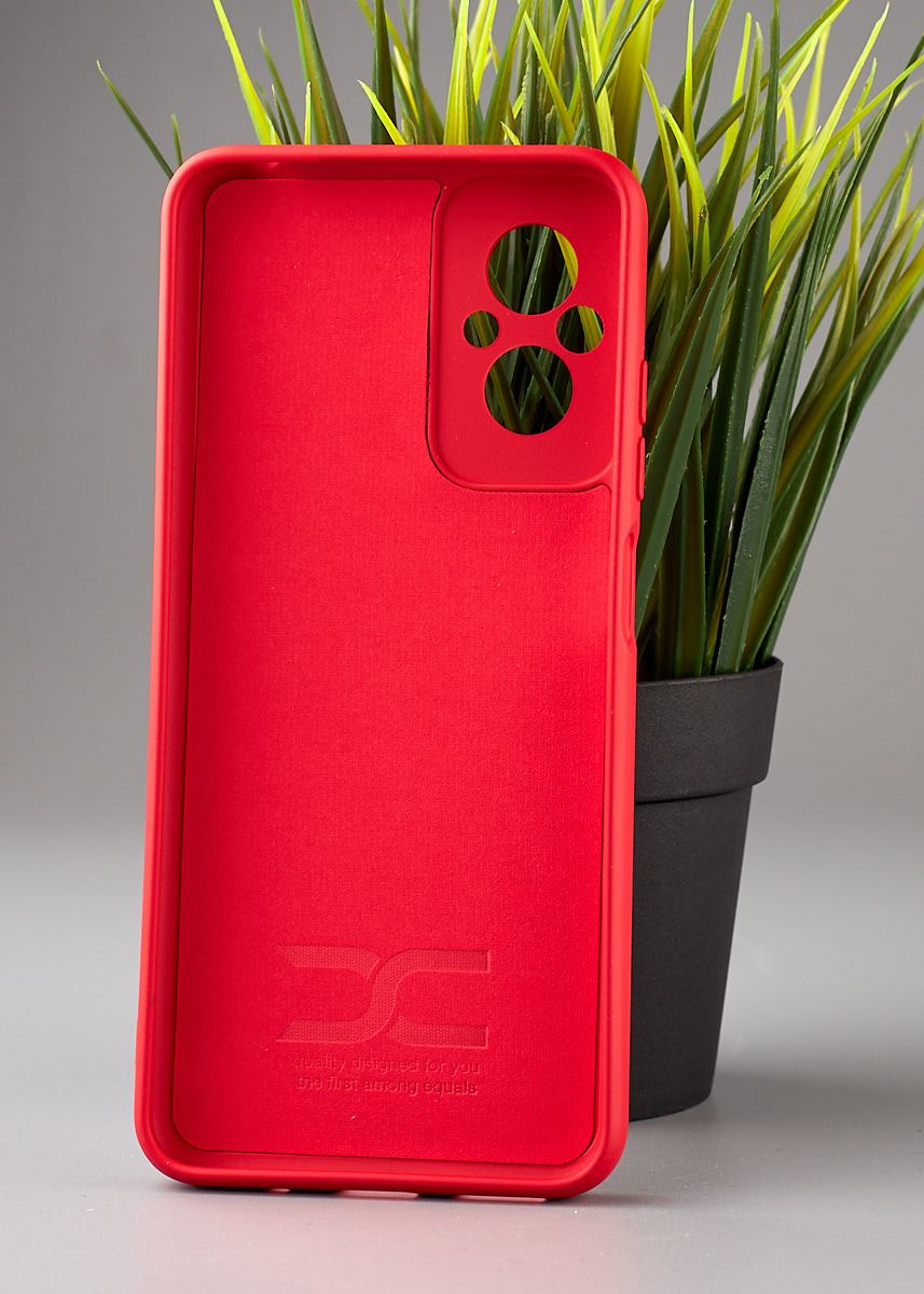 Силиконовый чехол Original pack SOFT для Xiaomi Redmi 11 Prime/Poco M5 4G (ТРИЗУБ) красный