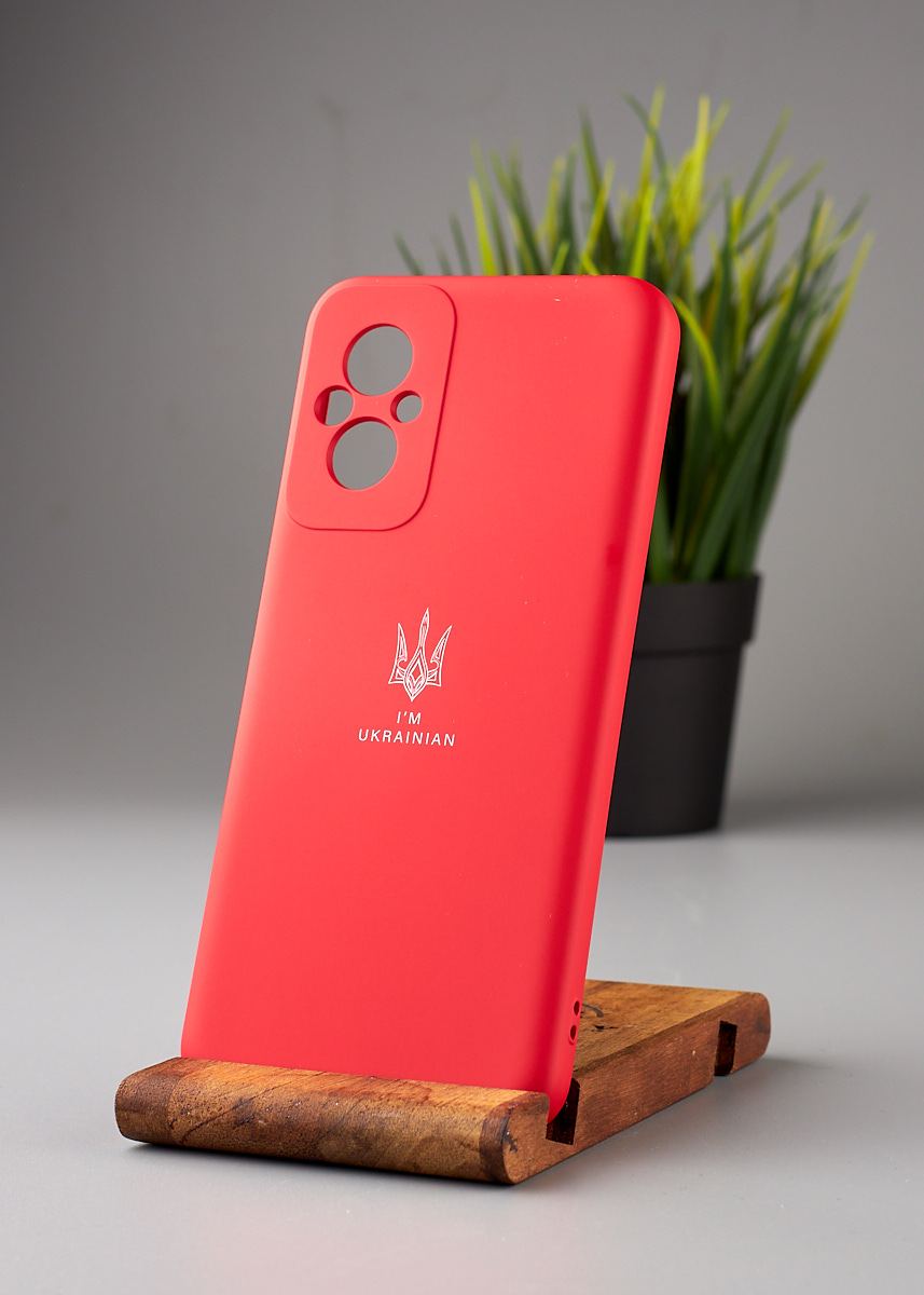 Силиконовый чехол Original pack SOFT для Xiaomi Redmi 11 Prime/Poco M5 4G (ТРИЗУБ) красный