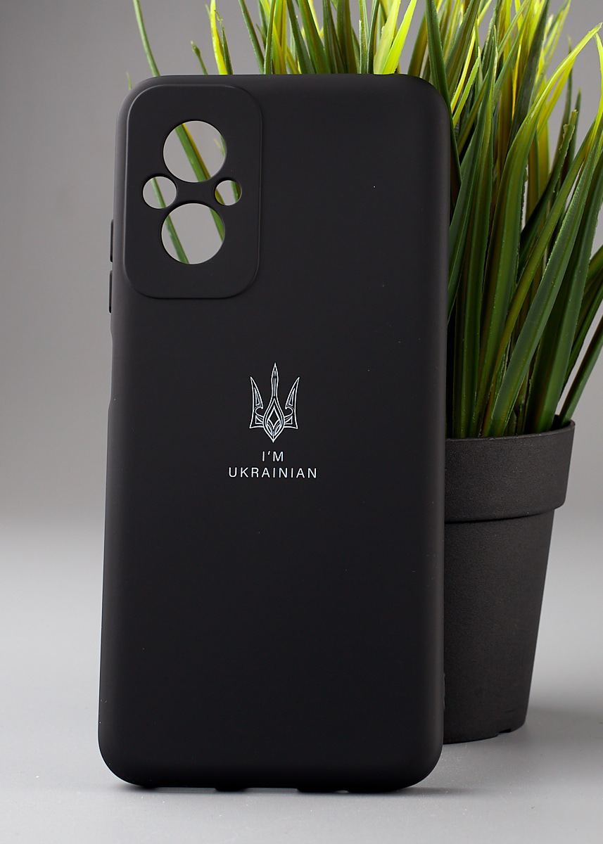 Силиконовый чехол Original pack SOFT для Xiaomi Redmi 11 Prime/Poco M5 4G (ТРИЗУБ) черный