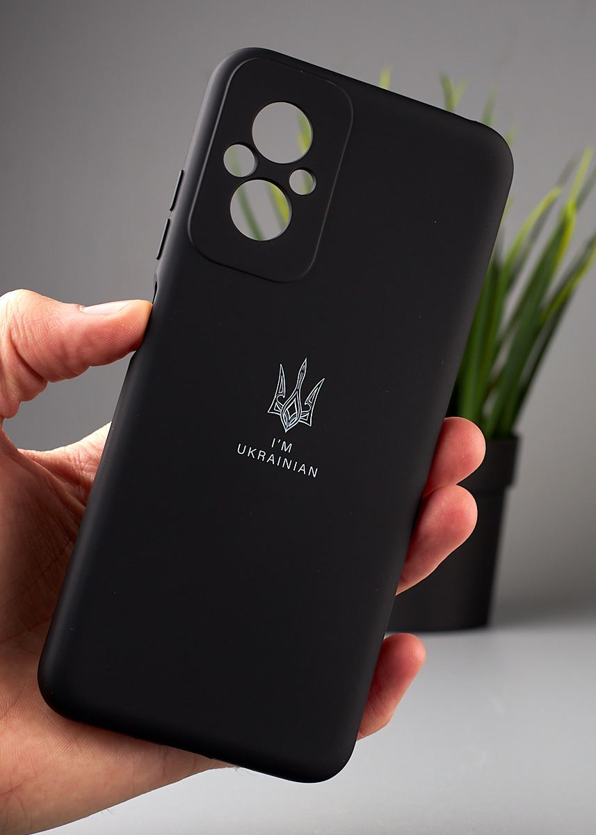 Силиконовый чехол Original pack SOFT для Xiaomi Redmi 11 Prime/Poco M5 4G (ТРИЗУБ) черный