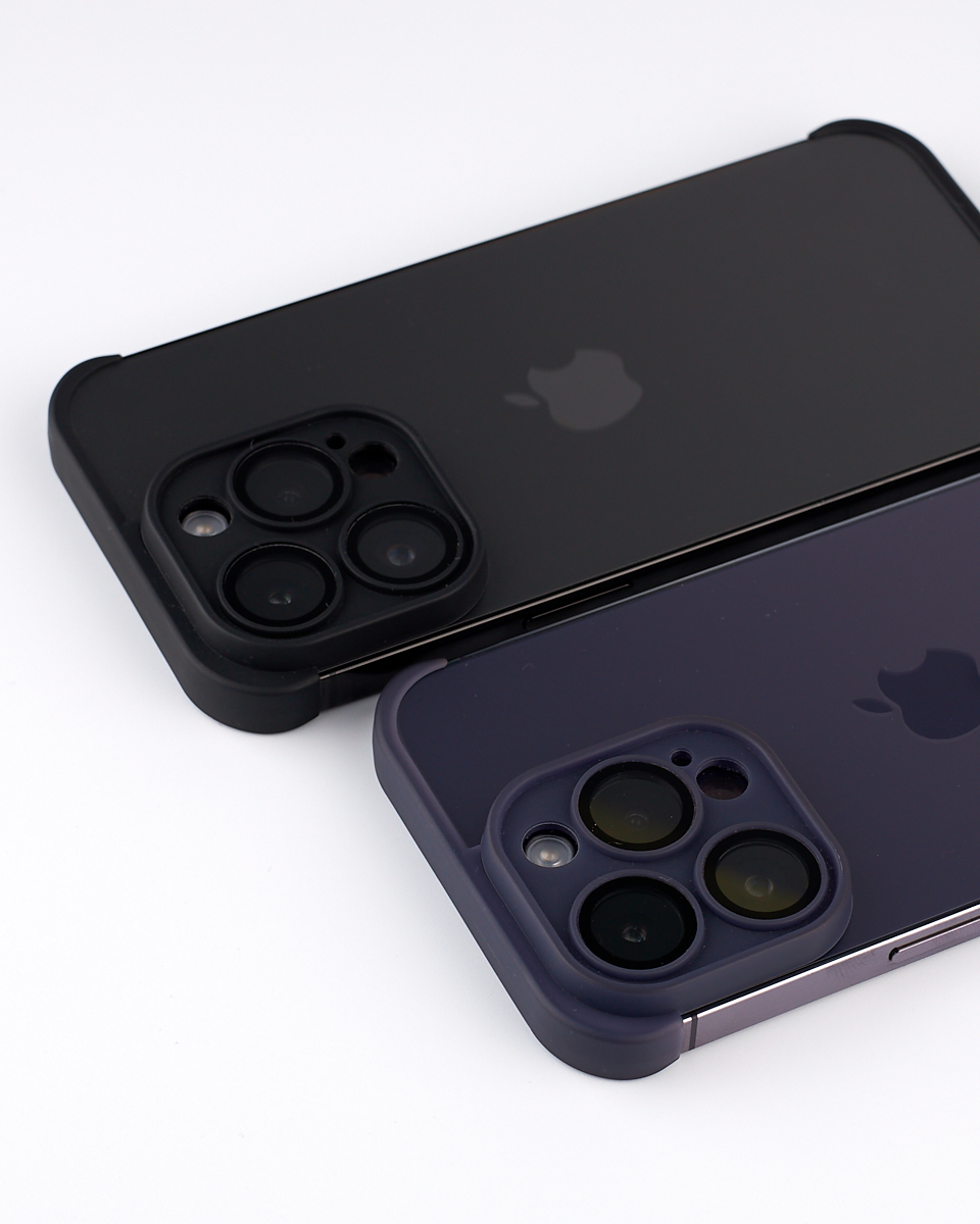 Силиконовая накладка CornerPad 3in1 для iPhone 14 Pro фиолетовый