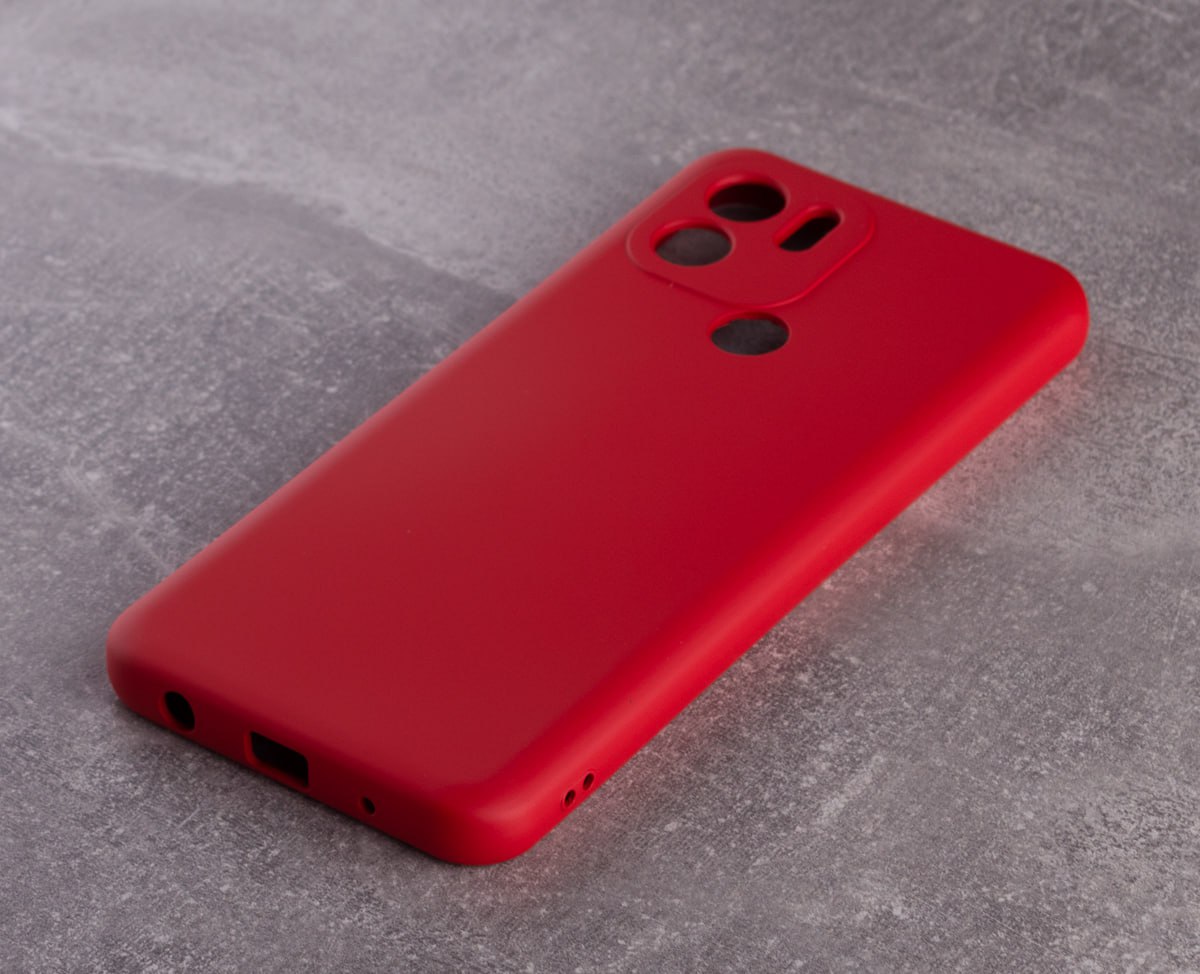 Силиконовый чехол SOFT Silicone Case для Xiaomi Redmi A2 Plus/A1 Plus (без лого) красный