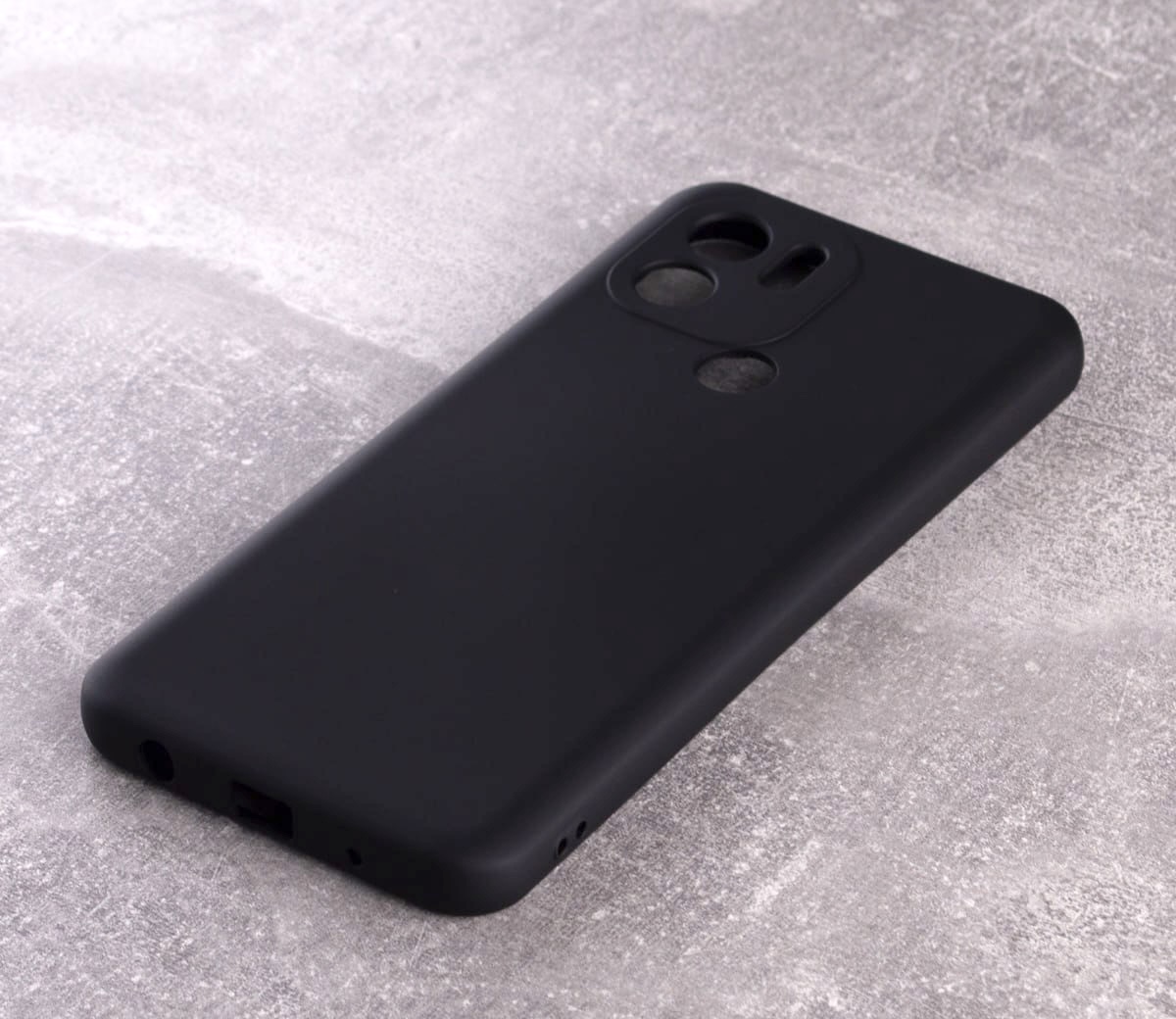 Силиконовый чехол SOFT Silicone Case для Xiaomi Redmi A2 Plus/A1 Plus (без лого) черный