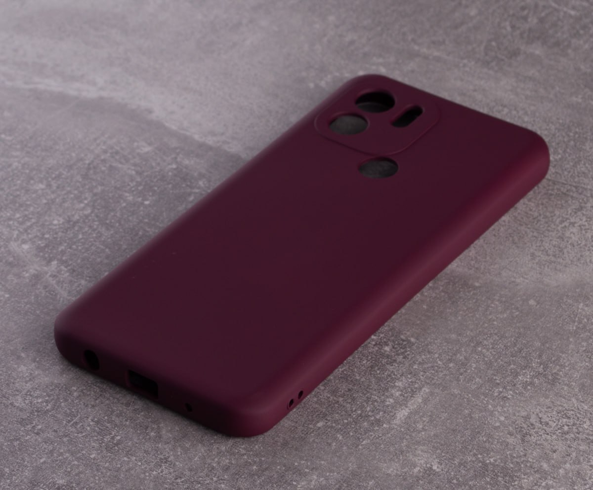 Силиконовый чехол SOFT Silicone Case для Xiaomi Redmi A2 Plus/A1 Plus (без лого) бордовый