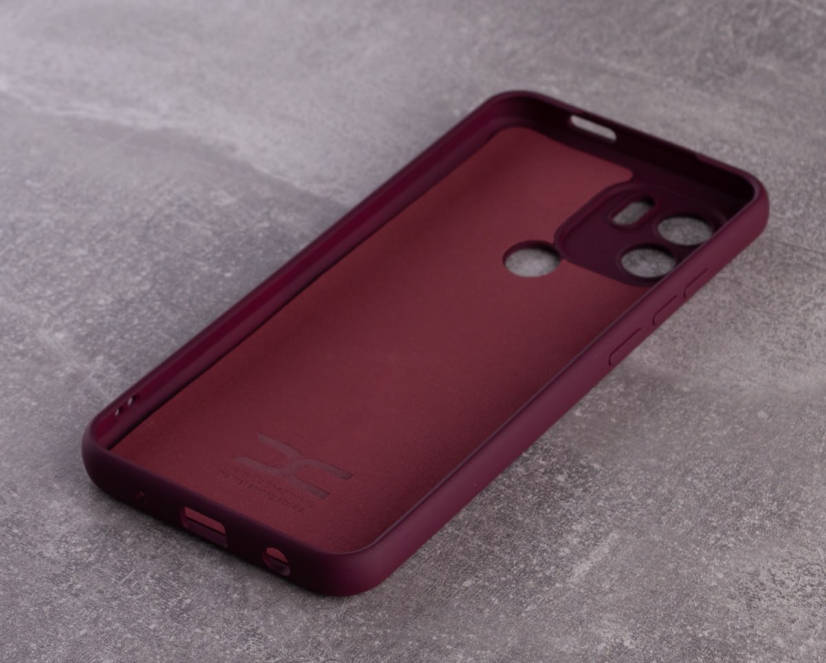 Силиконовый чехол SOFT Silicone Case для Xiaomi Redmi A2 Plus/A1 Plus (без лого) бордовый