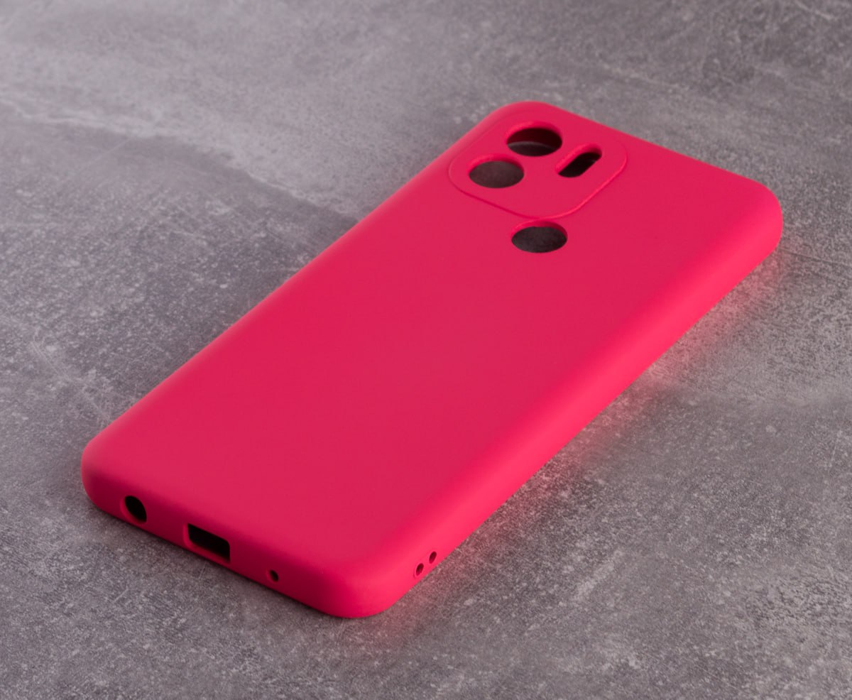 Силиконовый чехол SOFT Silicone Case для Xiaomi Redmi A2 Plus/A1 Plus (без лого) малиновый